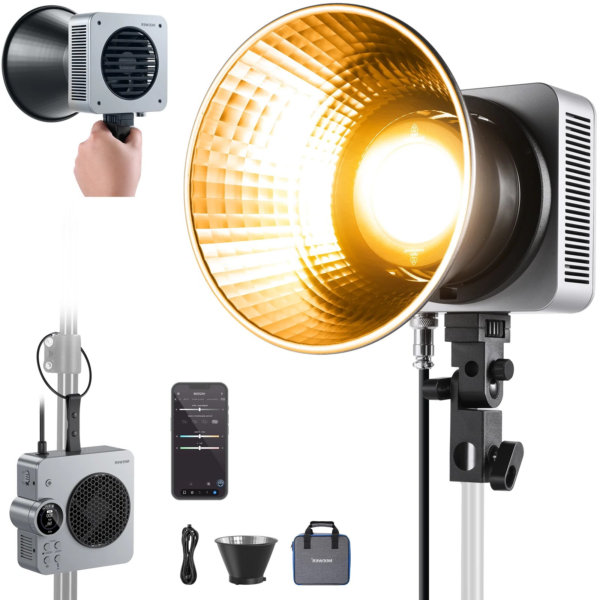 תאורת וידאו LED ניידת NEEWER HS200B בהספק 280W עם טמפרטורת צבע משתנה (Bi-Color)