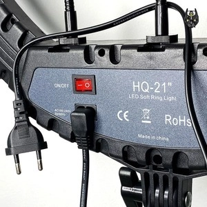 led HQ21 RING 21 ” Ring Light – טבעת אור מקצועי לצילום ווידאו. . איכות גבוהה, מתאים לסטודיו ולצלמים מקצועיים.