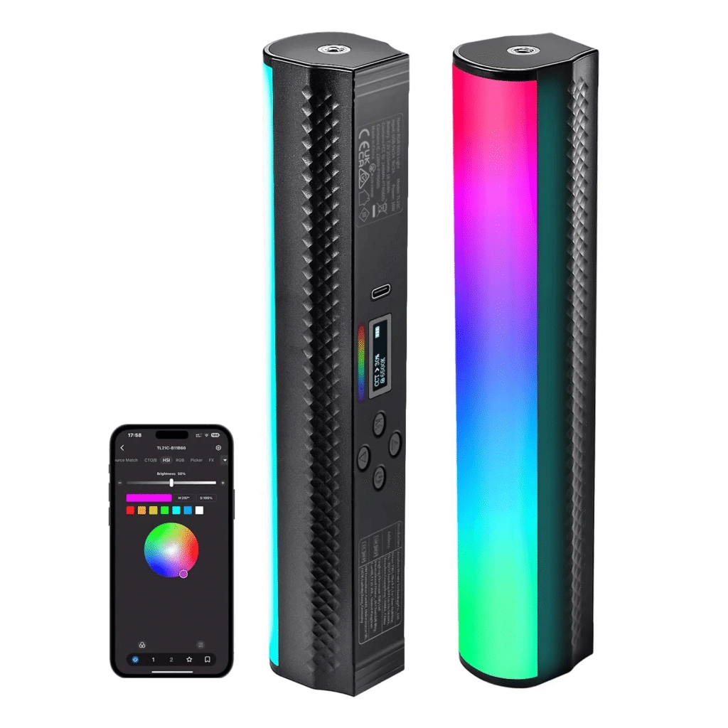 NEEWER TL20C RGB – תאורת RGB | תאורה מקצועית לצילום וסטודיו