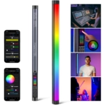 תאורת צינור NEEWER TL60 20W RGB עם שליטה באמצעות אפליקציה / 2.4G / DMX