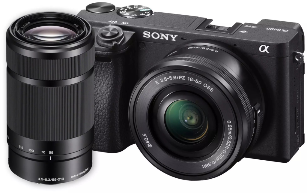 מצלמה חסרת מראה סוני Sony Alpha a6400 + 16-50 + 55-210 mm - קיט