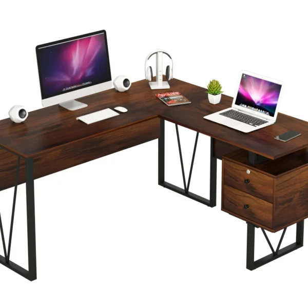 Gaming Desk Table CT-3864 brown