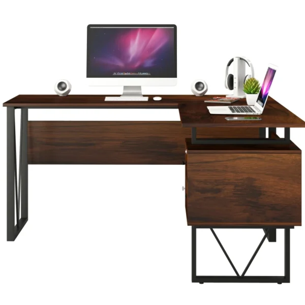Gaming Desk Table CT-3864 brown