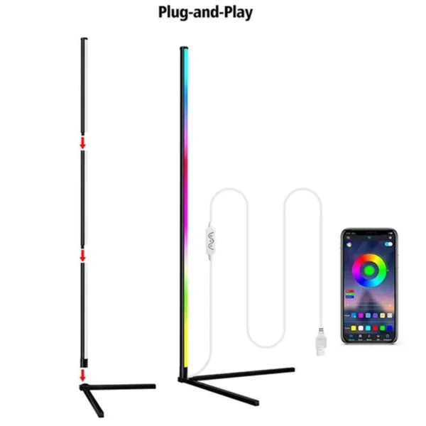 LED Magic Color Floor Lamp
