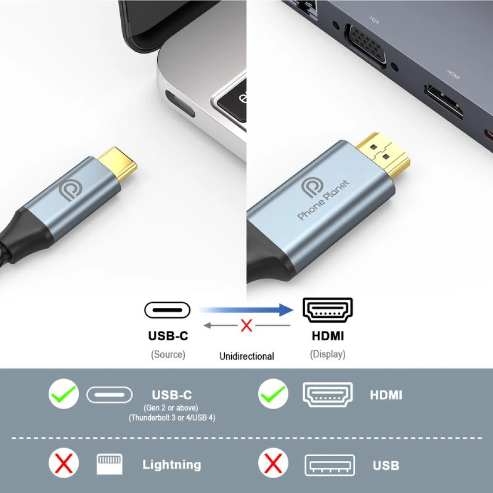 Phone Planet Cable Type C to HDMI