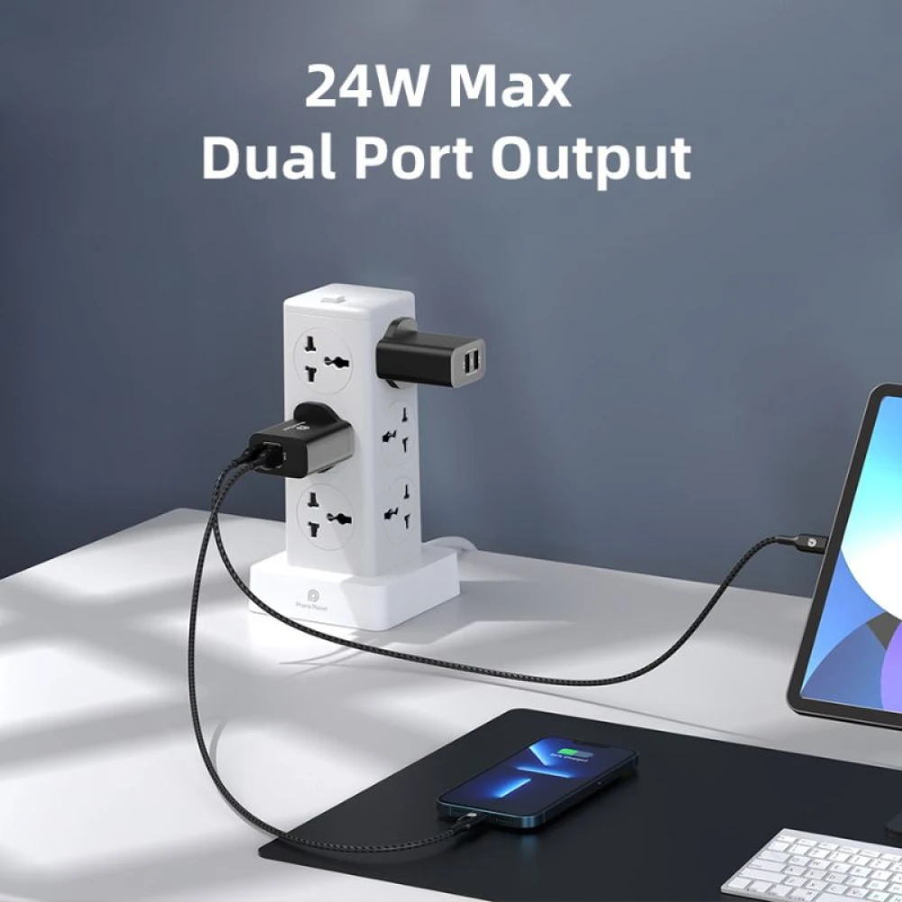 Phone Planet Charger Dual USB 24W