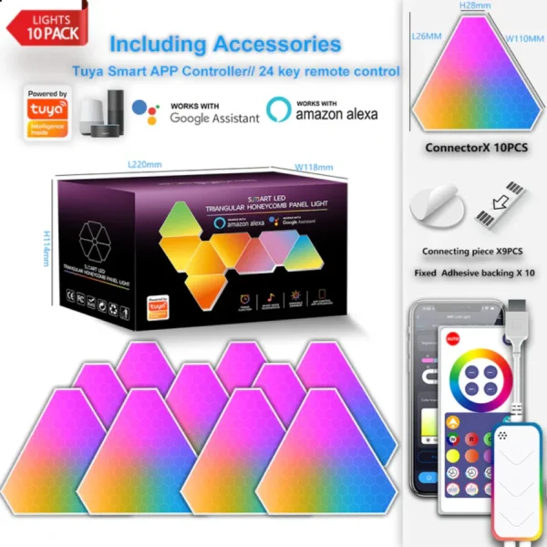 Triangular Honeycomb Panel Light