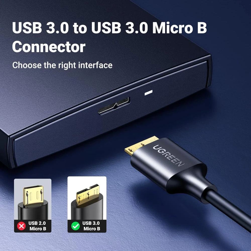 UGREEN Cable USB 3.0 to Micro Hard Disk