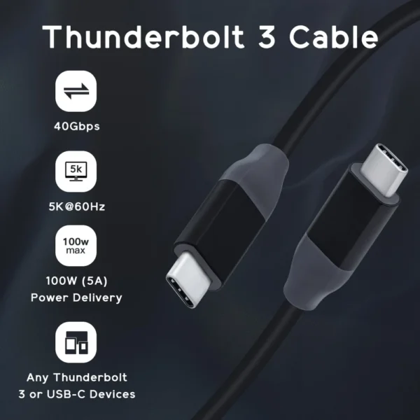 Usb-C to Usb-C Thunderbolt 3.0 Data Transfer Cable